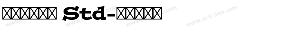 ヒラギノ角ゴ Std字体转换